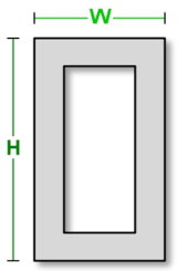 ASHFORD HIGH GLOSS PRUNUS OPEN FRAMES