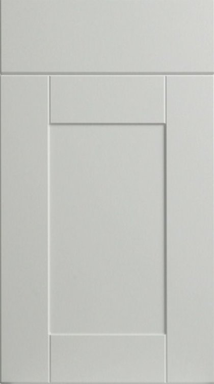 BELLA SHAKER SATIN WHITE FINISH