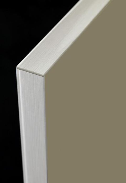 ZURFIZ MATT OLIVE BRUSHED STEEL EDGE