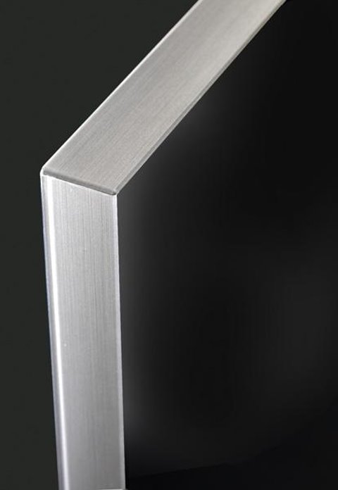 ZURFIZ ULTRAGLOSS BLACK BRUSHED STEEL EDGE