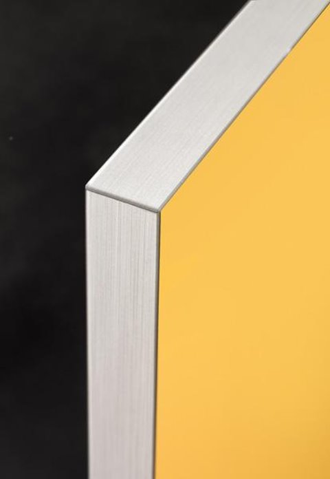 ZURFIZ ULTRAGLOSS SAFFRON BRUSHED STEEL EDGE